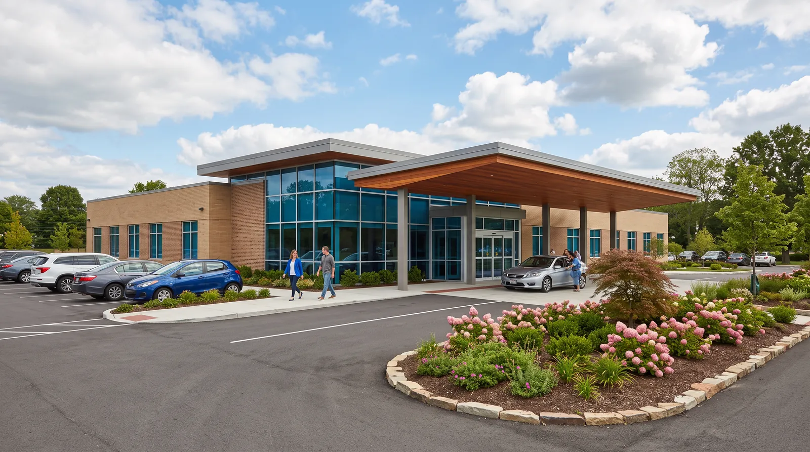 Andrew Hillman: surgery center building illustration for the ambulatory surgery section